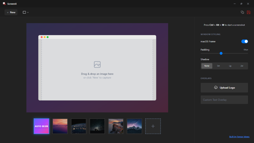 ScreenX App Interface